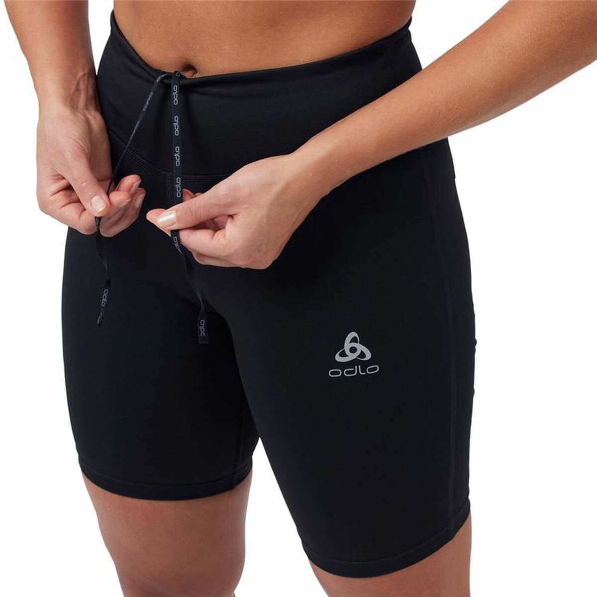 Korte Sportlegging Odlo Essential  Zwart
